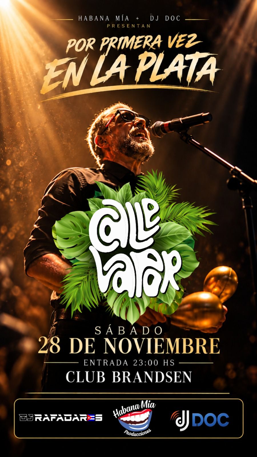 Flyer oficial aprobado de Calle Vapor por primera vez en La Plata